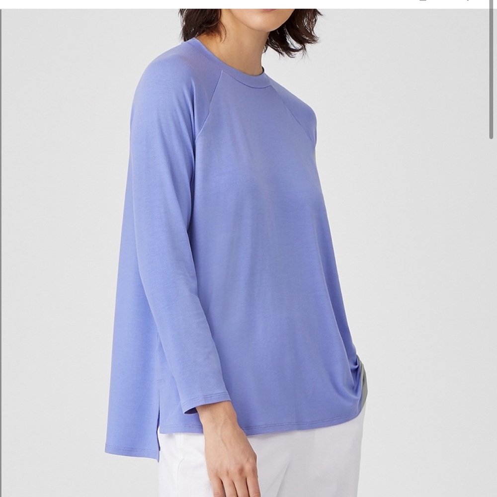 Eileen Fisher Purple Long Sleeve Tee